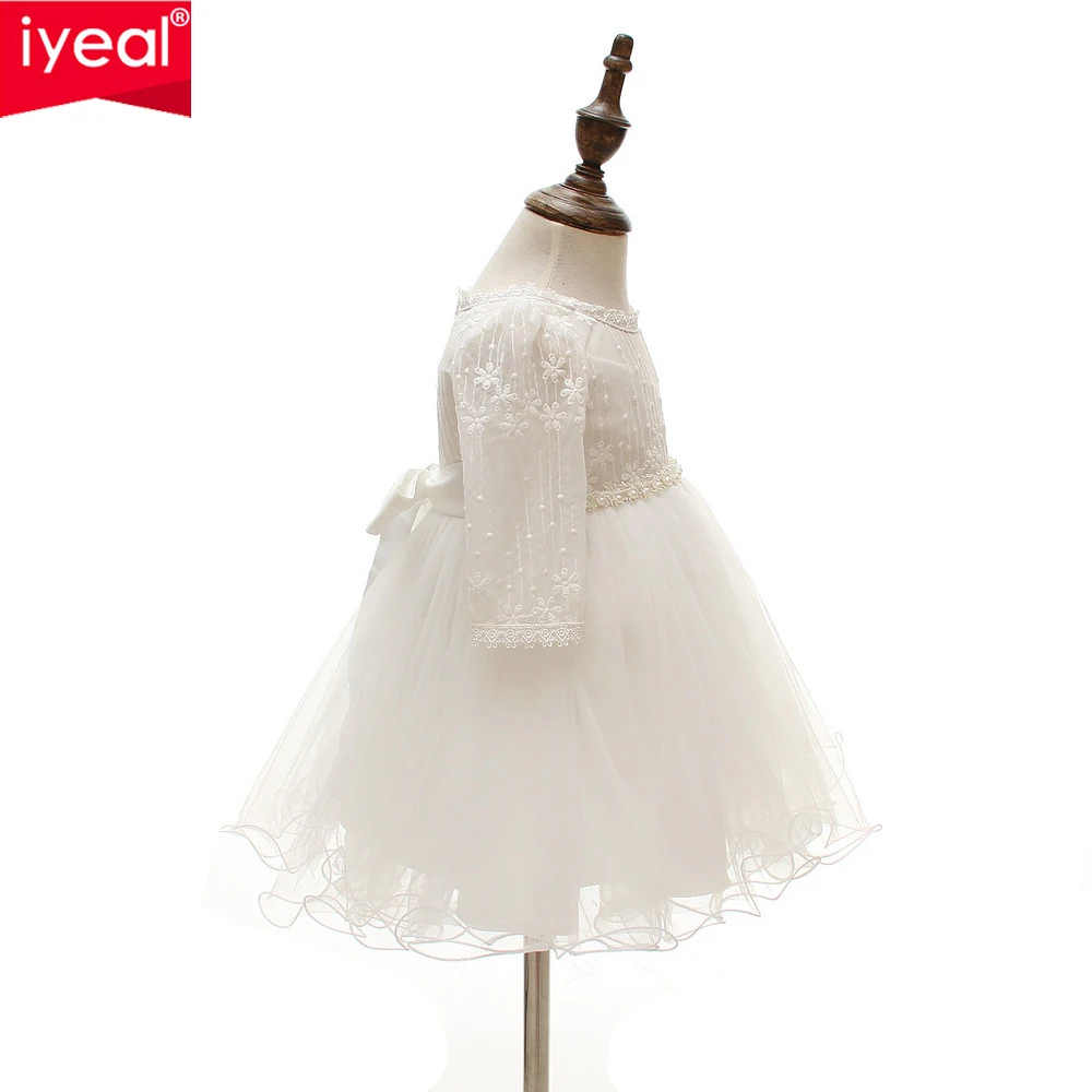 IYEAL 1 год для маленьких девочек платье на день рождения 2018 вечерние крестины дня