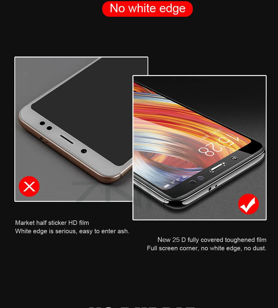 ZNP 25D Защитное стекло для Xiaomi Redmi 7 6 Pro 6A 4X5 Plus закаленное защитное стекло для Redmi Note 7 6 Pro note 5 Pro