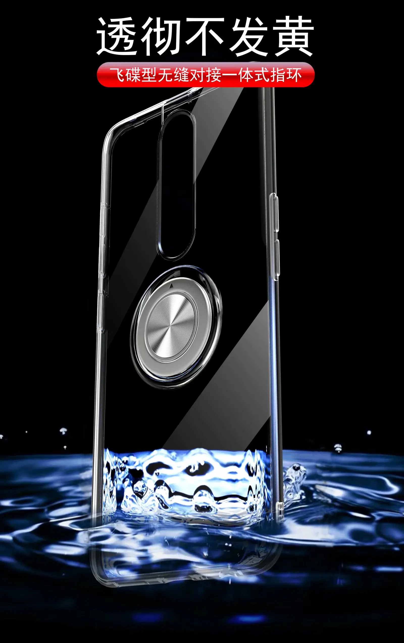 For OPPO F11 PRO Case With Ring Stand Magnet Soft Transparent Protective Back Cover case for oppo f9 f11pro full cover shell |
