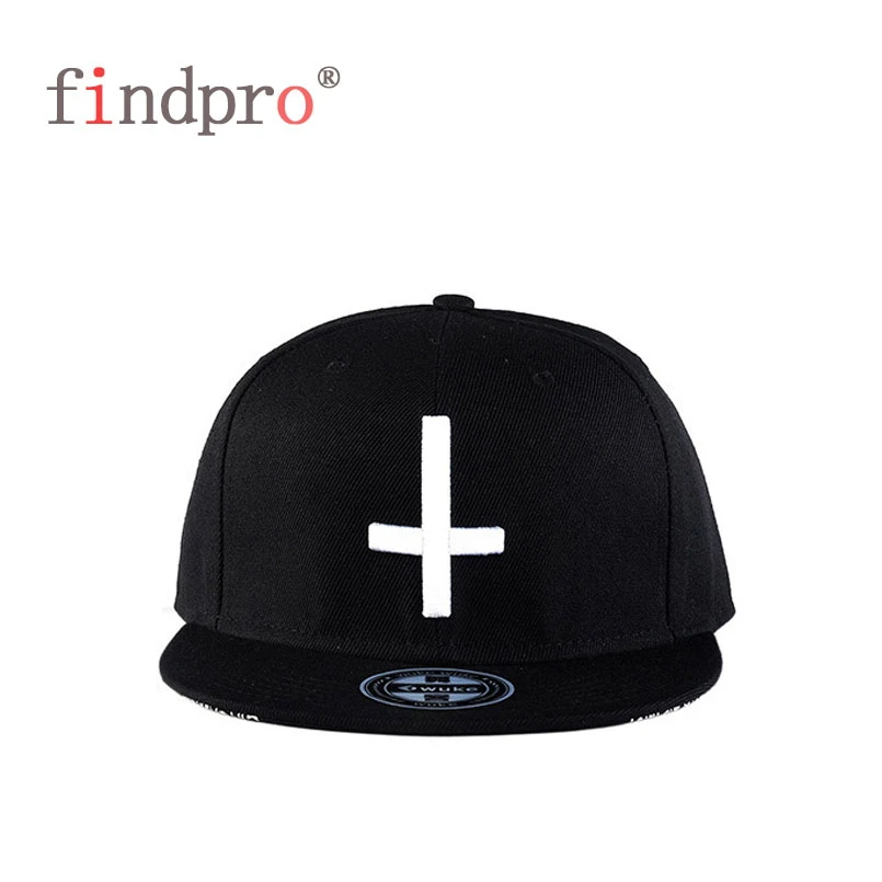 Findpro новый бренд уличные танцевальные крутые хип-хоп кепки вышивка белый крест