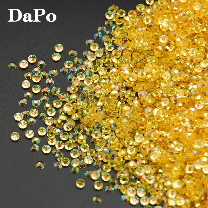 2017 Новый топаз желе AB Цвет Смола горный хрусталь Акриловые стразы аппликация