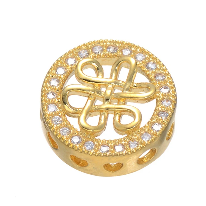 Бусины разделители из меди и металла для изготовления ювелирных изделий|crystal spacer