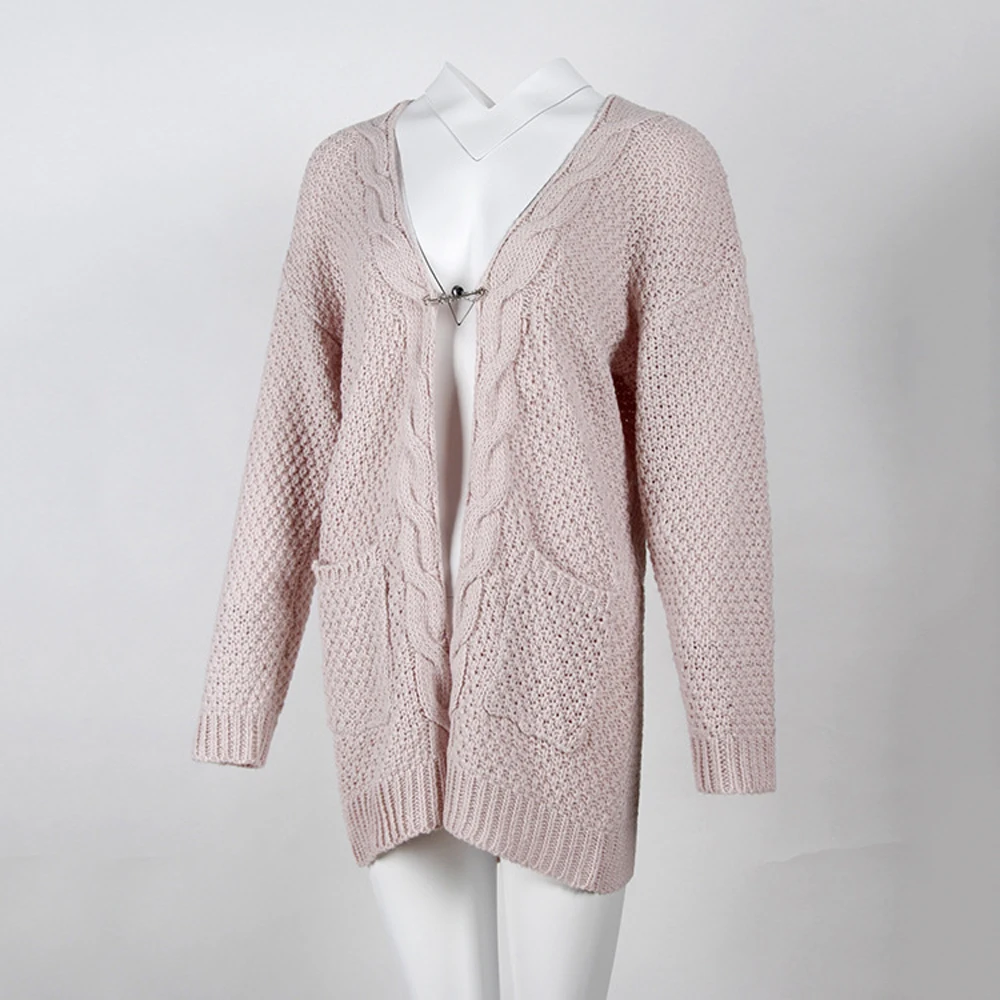 Women Autumn Winter Long Knitted Sweater Twist Open Stitch Coats Cashmere Loose Green Cardigan Plus Size 3XL WDC1497 |