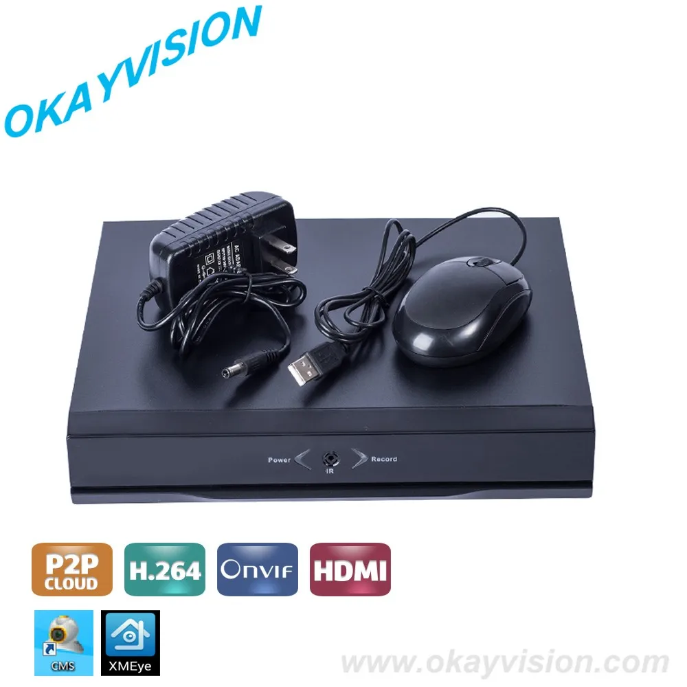 Xmeye HD NVR CCTV 16ch с 2HDD Onvif H.264 HDMI 1080 P сети видео Регистраторы для IP Камера Поддержка 4ch