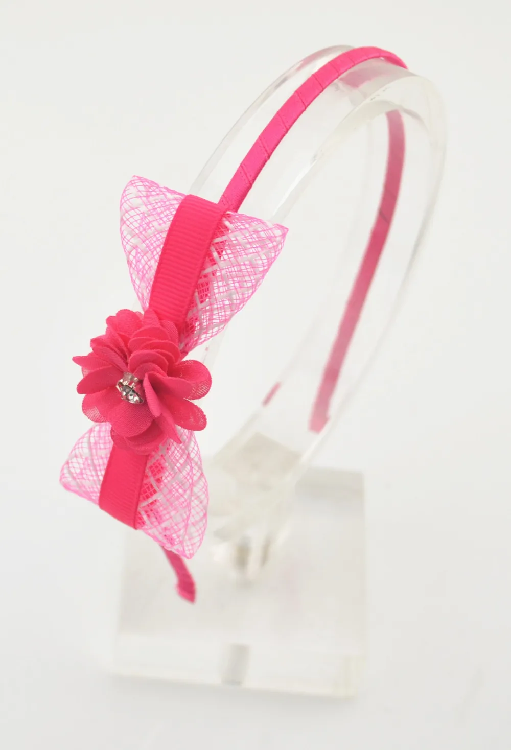Fashion Cute Ribbon Bowkont Girls Hairbands Kids Beautiful Small Flowers Headbands Hair Hoop Accessories For Women | Аксессуары для