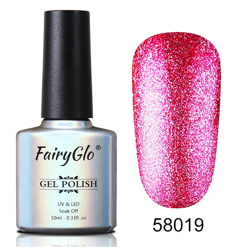 FairyGlo 10 мл УФ-гель для ногтей долговечный замачивающийся Гель-лак для ногтей Топ основа грунтовка Гель-лак Гибридный счастливый штамп чернил Гель-лак - Цвет: 58019
