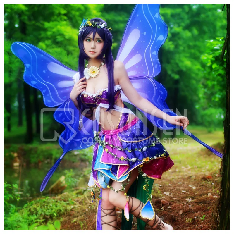 COSPLAYONSEN Love Live! Косплей костюм с крыльями из страны Феи вера. После пробуждения Toujou