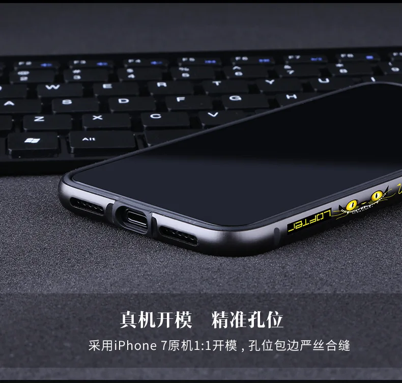 Lofter Apple 8plus Чехол для мобильного телефона 7p Tide Евро-американский ветер металлический каркас для применения iPhone 8