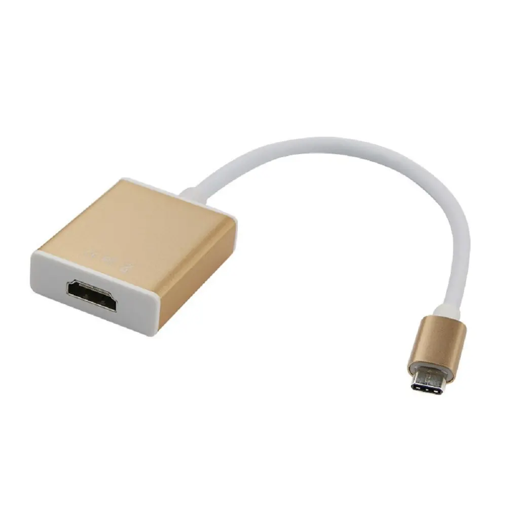 USB 3 1 Type-C к HDMI адаптер высокоскоростной конвертер 4K для Apple Новый Macbook ChromeBook Pixel Gold |