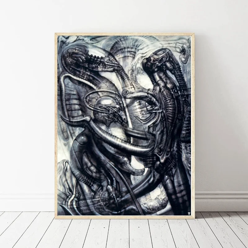 Hr Giger Li II постер художественный шелковый домашний декор 12x18 24x36inch | Дом и сад