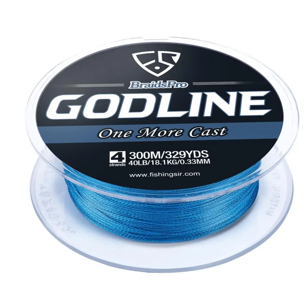 FISHINGSIR Супер сильный плетеная леска и колер для рыбалки 300м плетеная леска 4 нитей primier Multifilament ПЭ 8-50LB бас ловли карпа леска зимняя Ice Pesca решать леска плетеная все шнур все для рыбалки аксесуары - Цвет: Blue