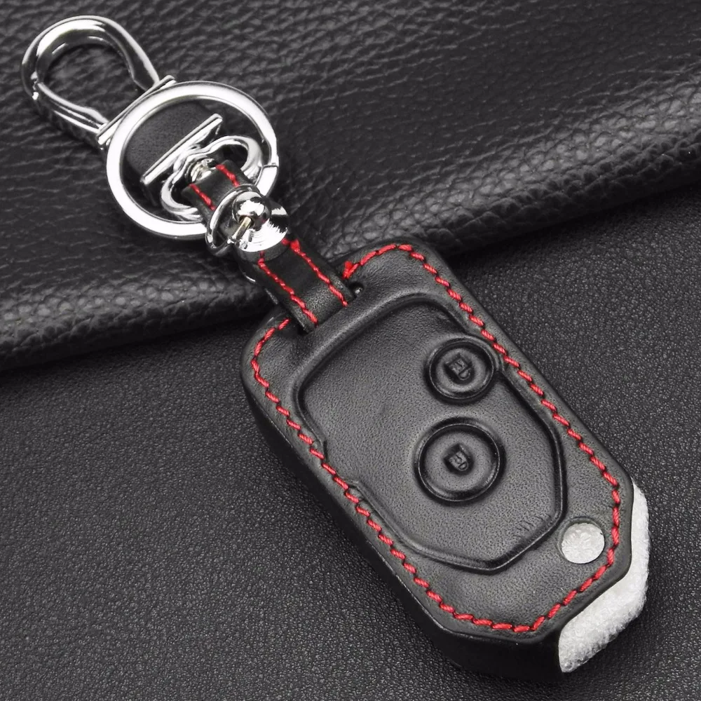 

Car Key Case Cover Jingyuqin Remote 2Buttons Leather For Honda Accord fit Odyssey Civic Folding Flip