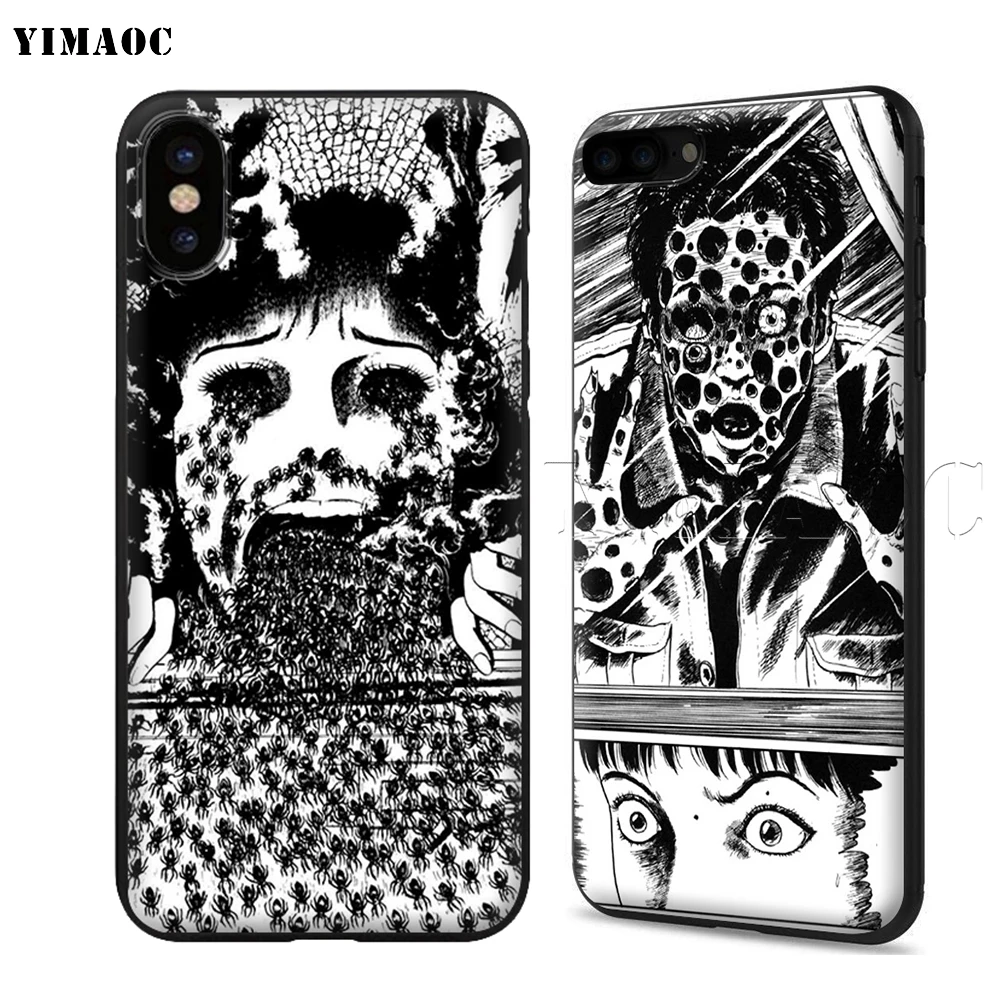 YIMAOC Junji Ito Tees ужасный мягкий чехол для Apple iPhone SE 2020 5 5s 6 6s 7 8 Plus XR X Xs 11 12 Pro Max
