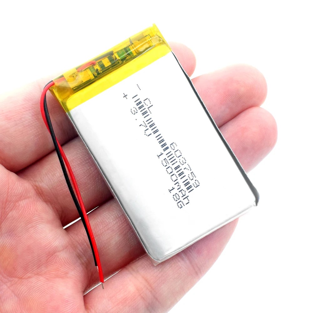 3,7 V 1500mAh 603759 Lipo батарея литий-полимерная Li-Po литий-ионная батарея Lipo батареи для игрушек MP3 MP4 gps динамик
