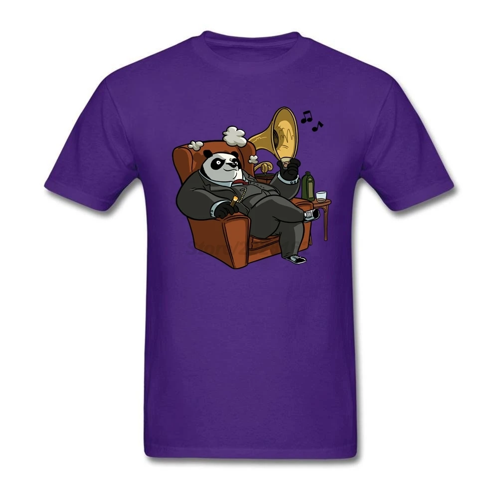 Мужская футболка с принтом панды как король для вечевечерние предварительно