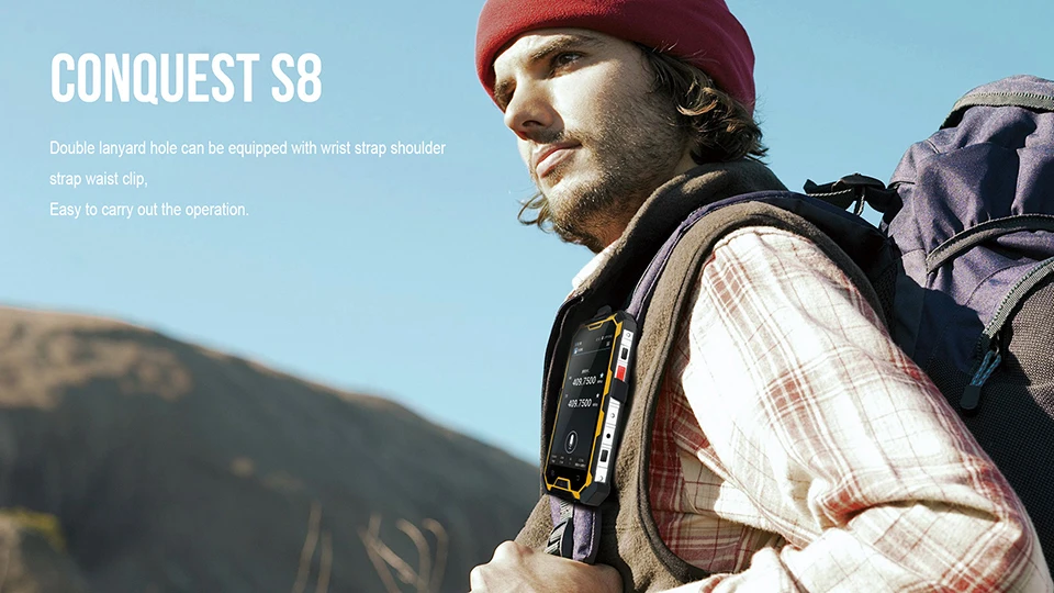 Conquest S8 IP68 водонепроницаемый ударопрочный 4G смартфон 3 ГБ ОЗУ 32 Гб ПЗУ MTK6735 четырехъядерный Android 5,1 6000 мАч аккумулятор мобильный телефон