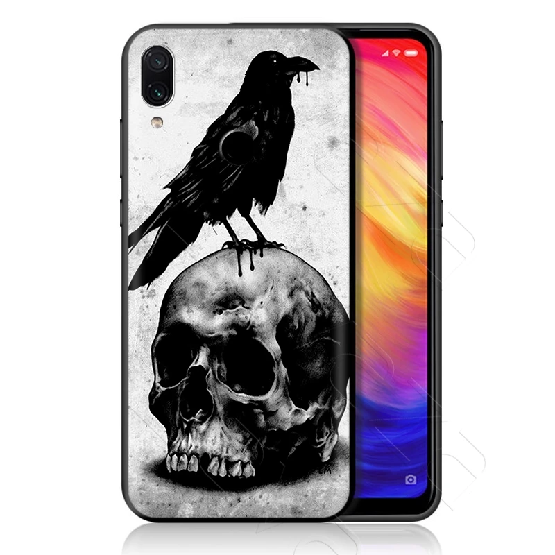 8 Чехол Lavaza череп ворона лунный свет для Xiao mi Red mi Note 8 Pro mi MAX 3 6 8 9 SE A1 A2 Lite Plus 8A F1 - Цвет: 8