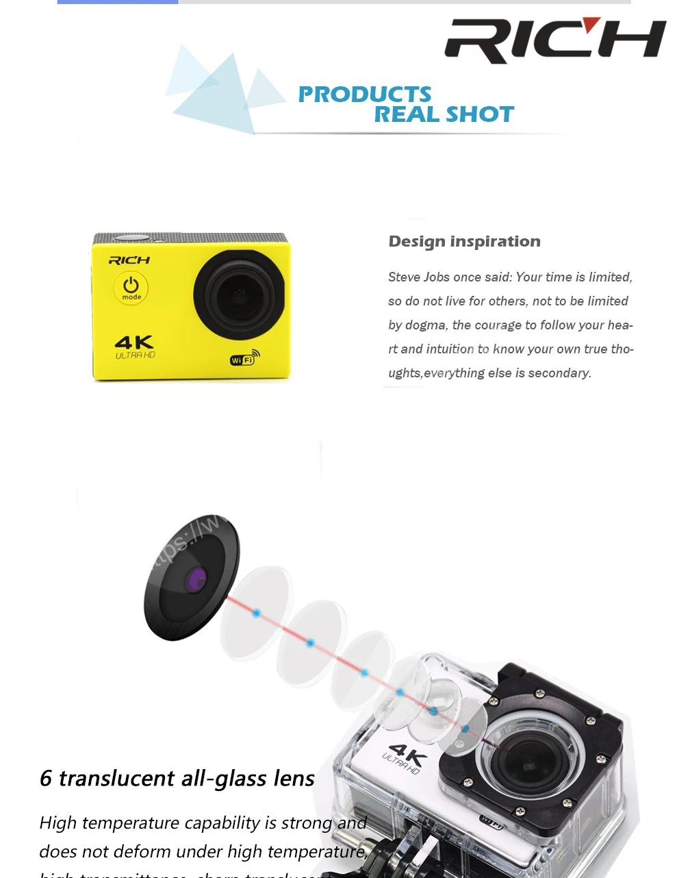 Богатая экшн-камера wifi HD 1080P 2,0 lcd 170D объектив go шлем Открытый Cam подводный водонепроницаемый pro спортивные камеры DV Cam corder