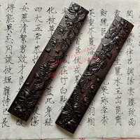 2pcs big sizechinese calligraphy paperweight natural wooden paper weight lotus design chinese painting supplies