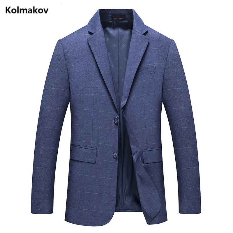 

Мужской Блейзер, классический блейзер в клетку, деловой, роскошный, размер 2019, весна M-3XL