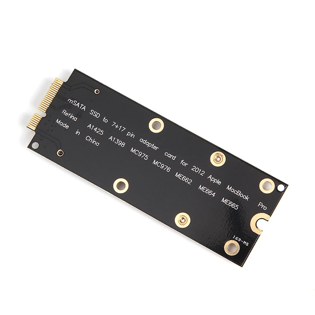 Плата расширения BTBcoin mSATA SSD на SATA 7 + 17pin адаптер конвертер карта для Apple 2012 MacBook Pro