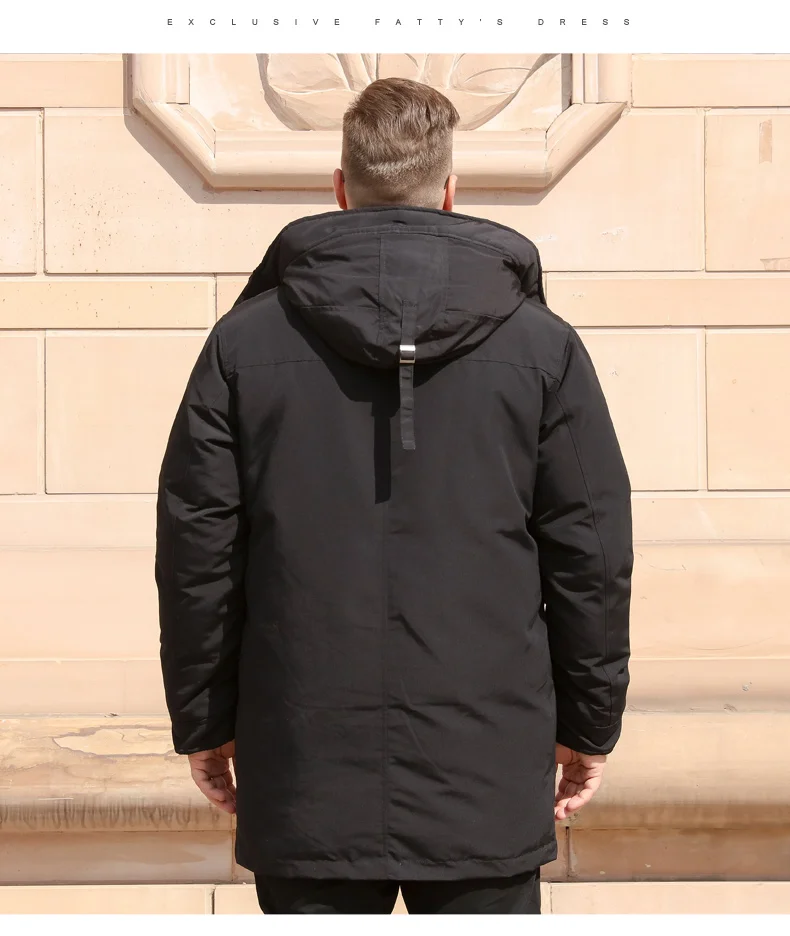 Новинка 8XL 7XL 6XL размера плюс мужской длинный пуховик Новое поступление Модный зимний плотный теплый пуховик с капюшоном брендовая одежда парка