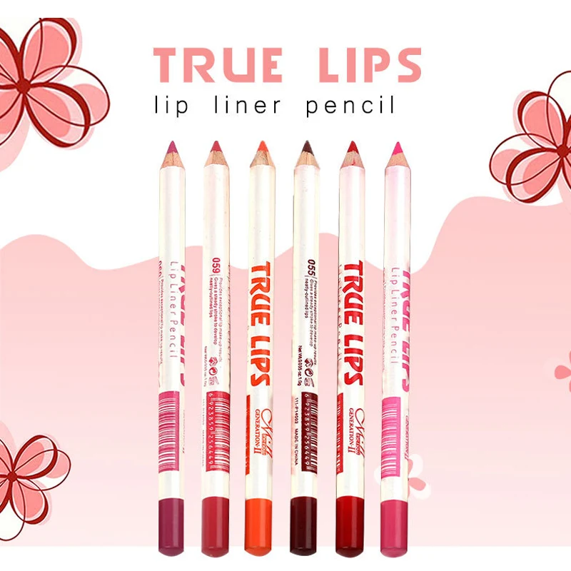 Lip Liner 6 шт./компл. губ Водонепроницаемый длительный Помада для губ Карандаш Косметика Макияж инструмент карандаш для губ Красота инструмент