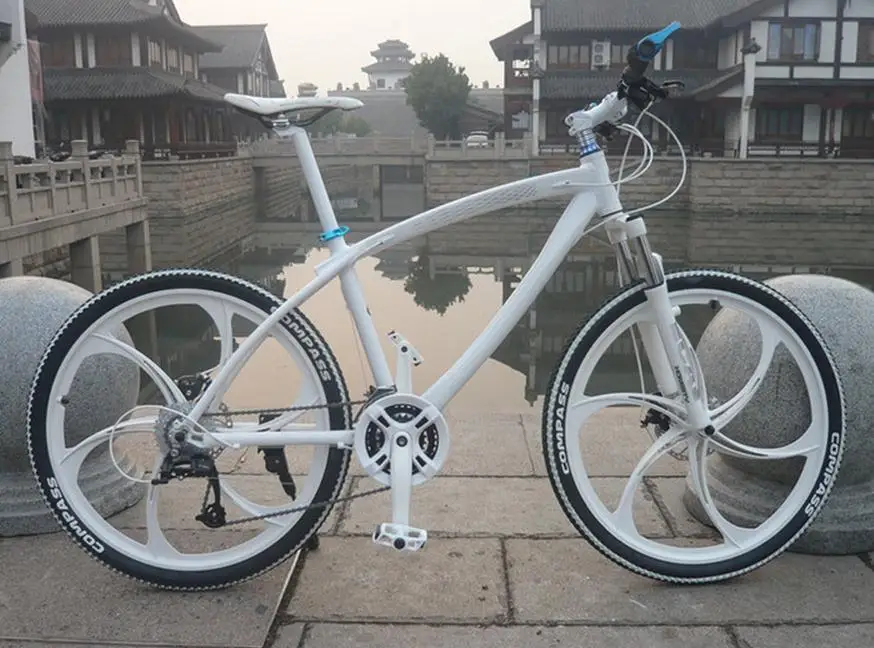 Горный велосипед bicicleta для женщин 26*17 дюймов шина из алюминиевого сплава езды по