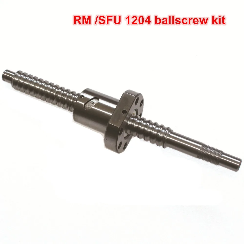 ЕС бесплатная НДС SFU / RM 1204 шарико L300/350/400/500/600/650 мм + Ballnut BK/BF10 концевые поддержки