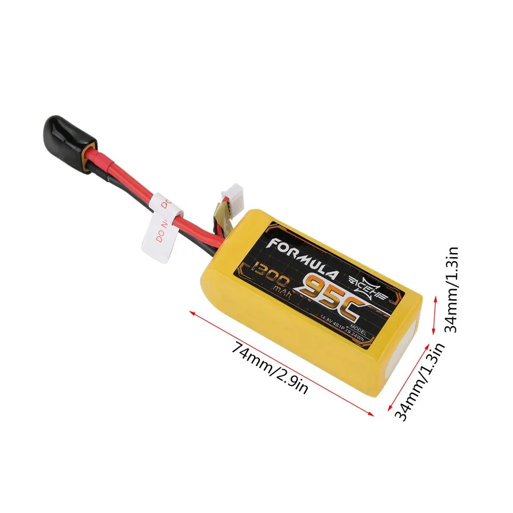 ACEHE 1300 mAh 95C 14,8 V 4S1P 22.2WH Ёмкость Высокая НОМИНАЛЬНАЯ литий-полимерный, Радиоуправляемый Батарея с XT60 разъем для FPV гоночный автомобиль Лодка