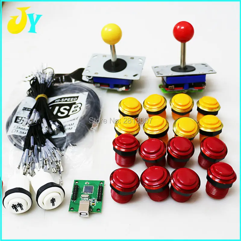 Jamma MAEM к USB контроллеру 2 плеера интерфейс джойстику Кнопка нажатия Multicade PC PS3 Raspberry