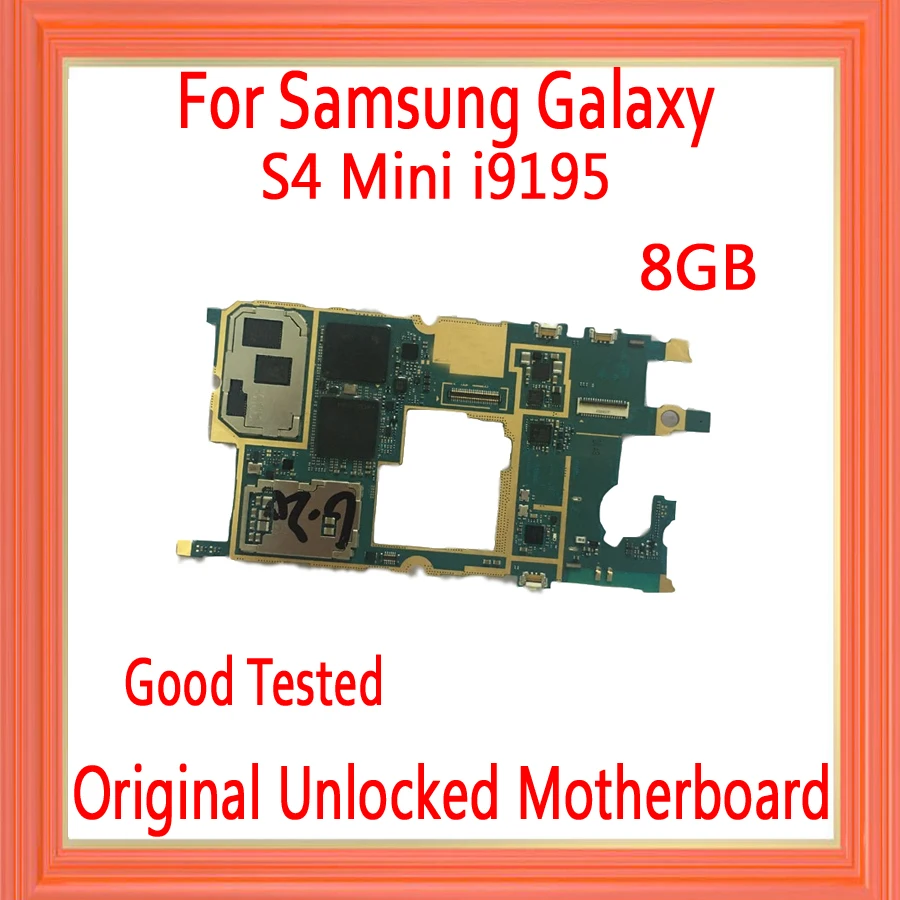 Оригинальная разблокированная материнская плата для Samsung Galaxy S4 mini i9195