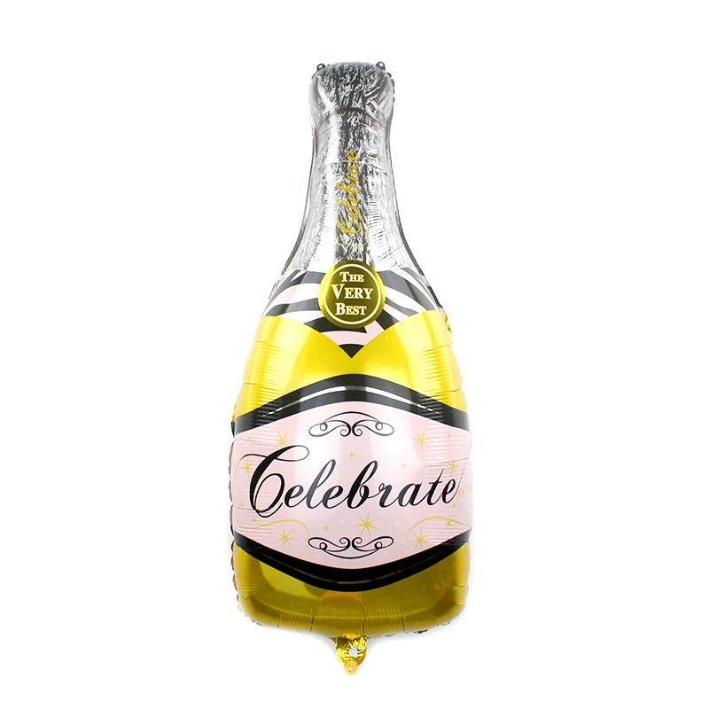 L yellow bottle Большая пивная кружка воздушные шары термосы с изображением фламинго/виски вино бутылок Форма 30 jaar Happy декор для вечеринки в честь Дня Рождения шарики на день рождения вечерние украшения - Цвет: L yellow bottle