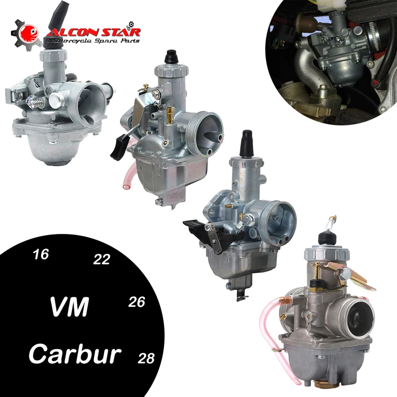 ZSDTRP Mikuni VM16 20 расстегиваемый ремешок шириной 22 или 26 28 30 мм карбюратор для DT125 RX125 DT175 TZR125 YMH125 Dirt Pit Bike ATV Quad Мотоцикл