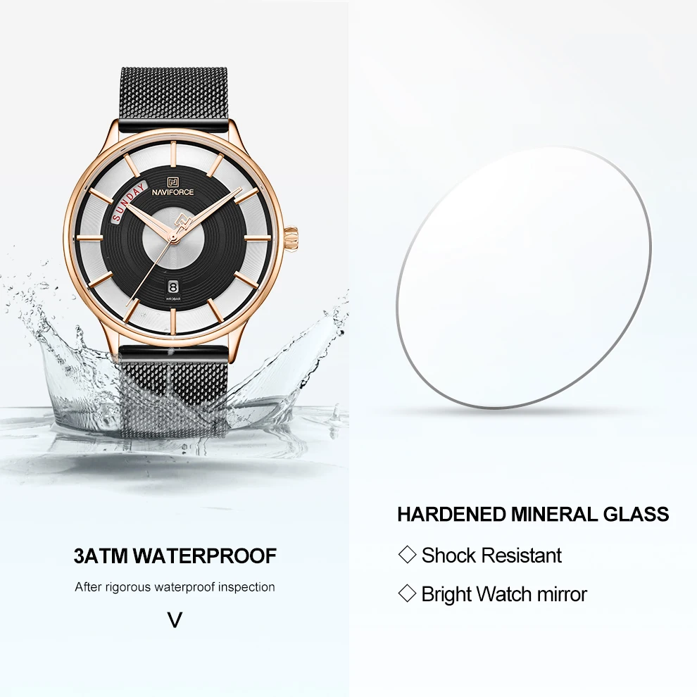 Новые мужские часы NAVIFORCE Роскошные креативные часы Топ бренд кварцевые часы мужские спортивные наручные часы со стальным ремешком relogio masculino