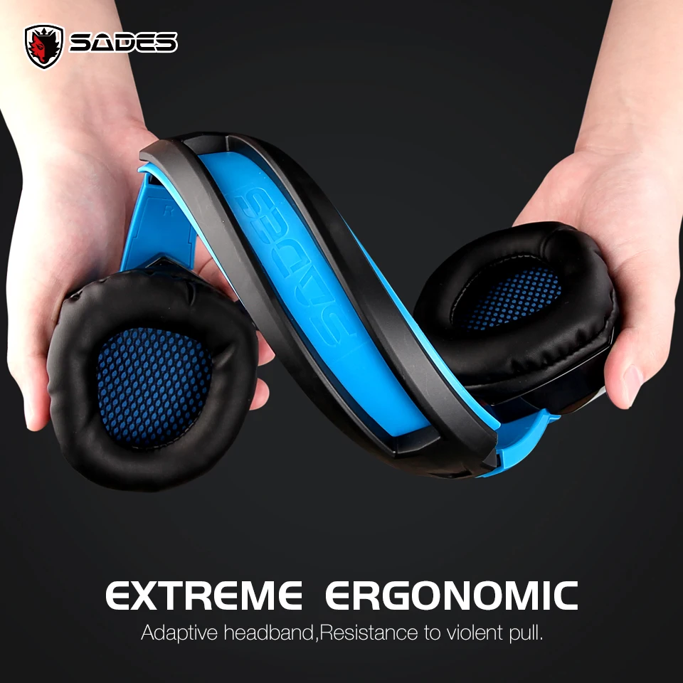 Оригинальные разноплатформенные Игровые наушники SADES SA 920 для ноутбука/PS4/Xbox