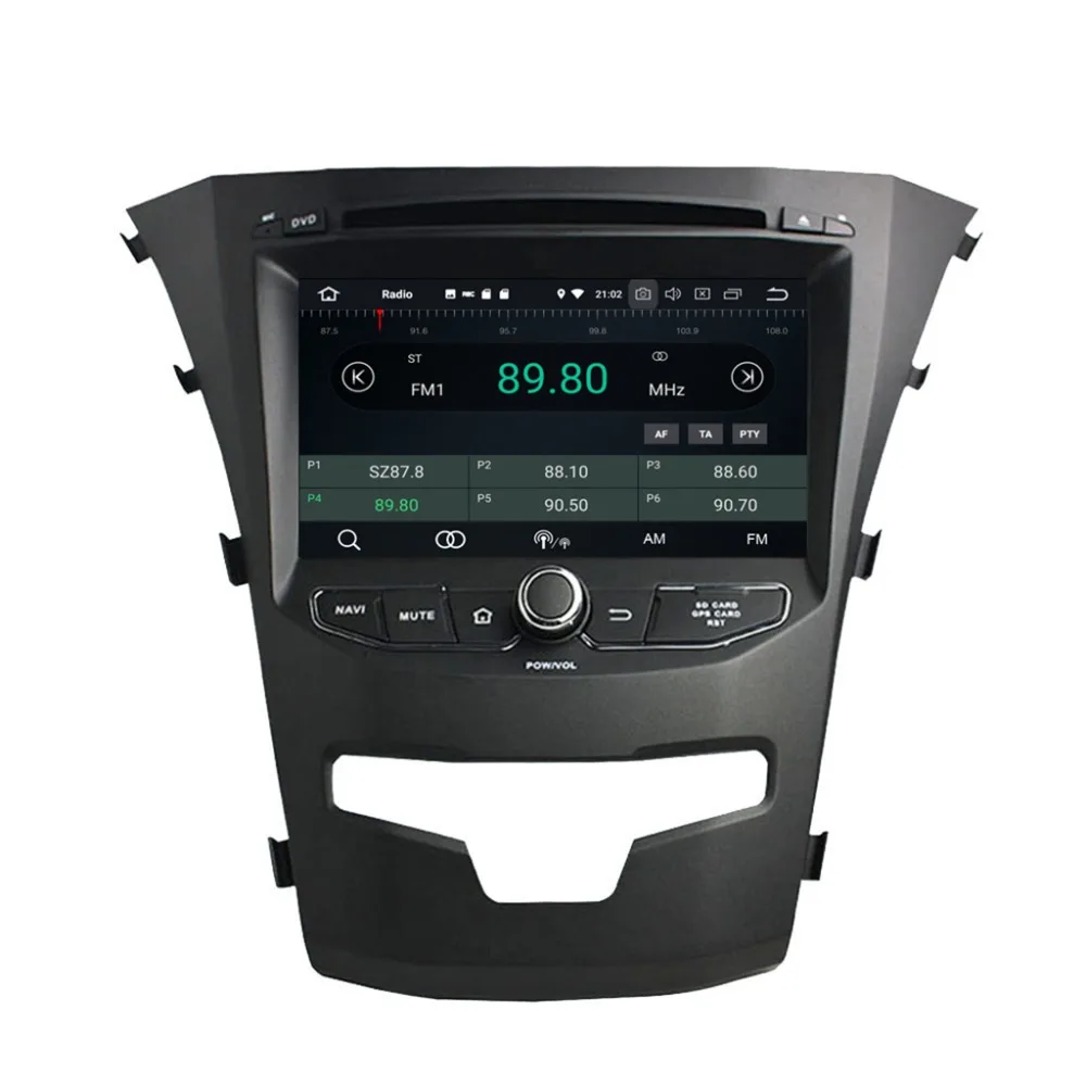 Android 8 0 автомобильный DVD мультимедийный Головной блок для Ssangyong Korando 2014 4 ГБ RAM радио