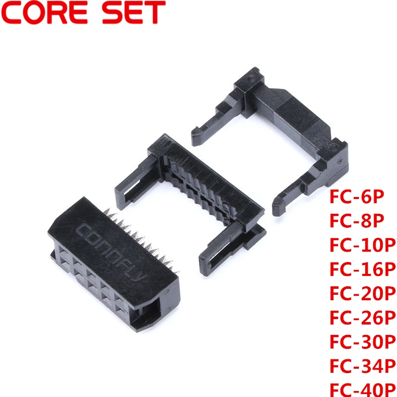 10 шт. двухрядные штырьковые разъёмы 2 54 мм|socket connector|l connectorsocket pin |