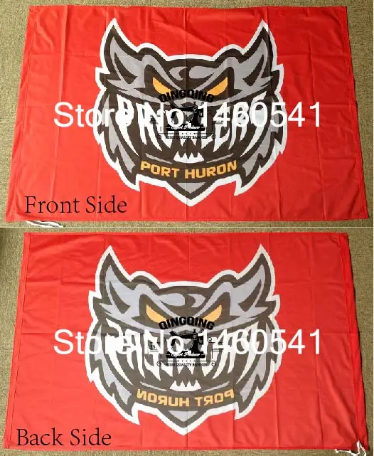 Порты и разъёмы Гурон prowlers флаг 3ft x 5ft полиэстер незначительные-Pro Хоккей