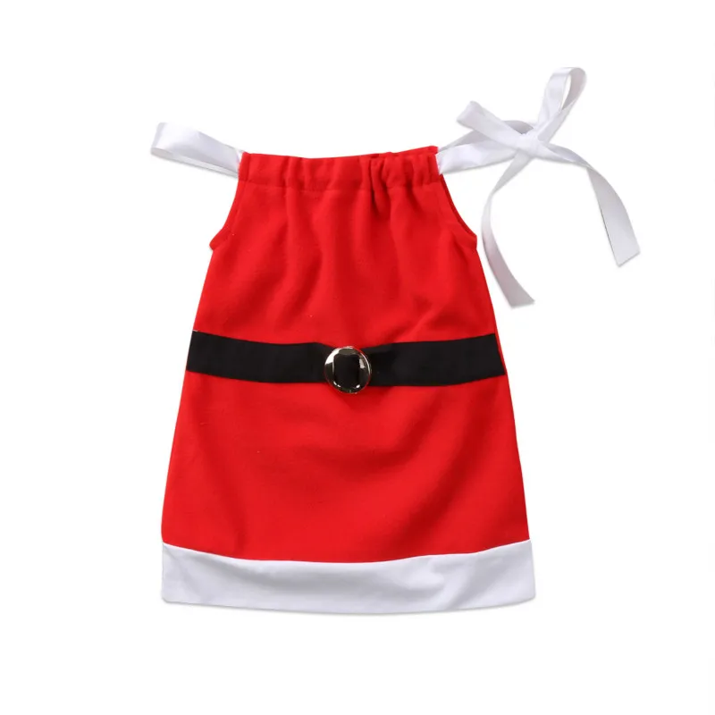 Рождественское платье для маленьких девочек хлопковое свободное мини-платье без
