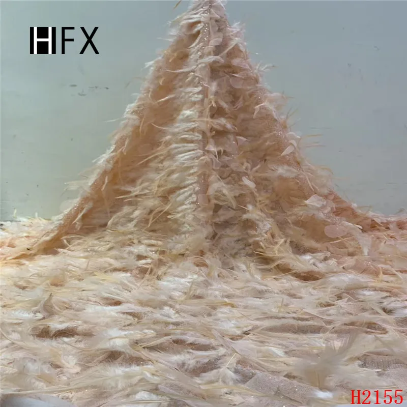 HFX Роскошная африканская кружевная ткань для свадьбы вышитая французскими