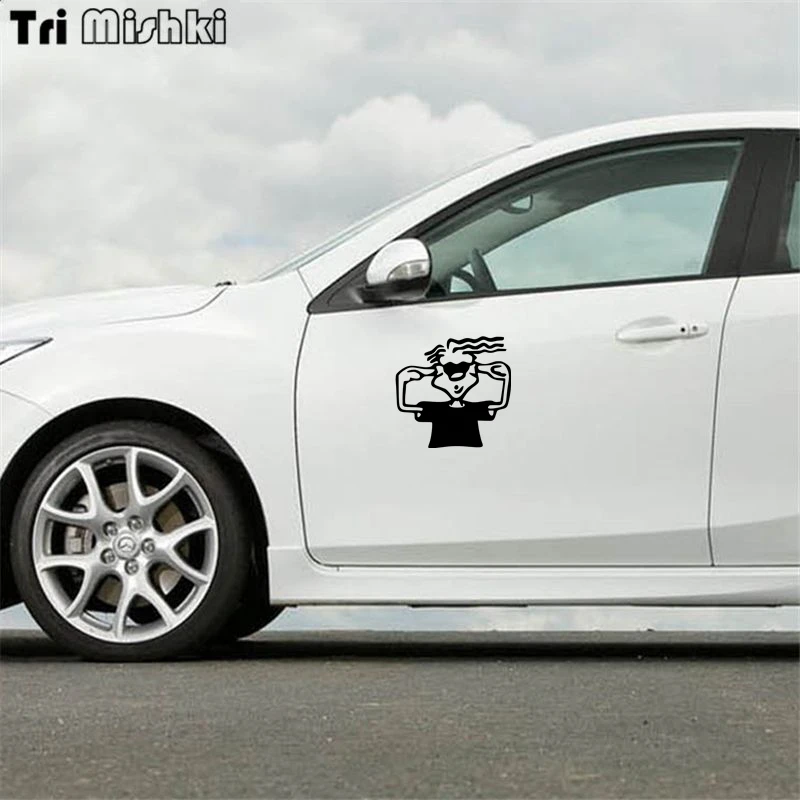 Tri Mishki HZX216 15*15.4см 1 4шт прикольные виниловые наклейки на авто dolbit normal'no долбит