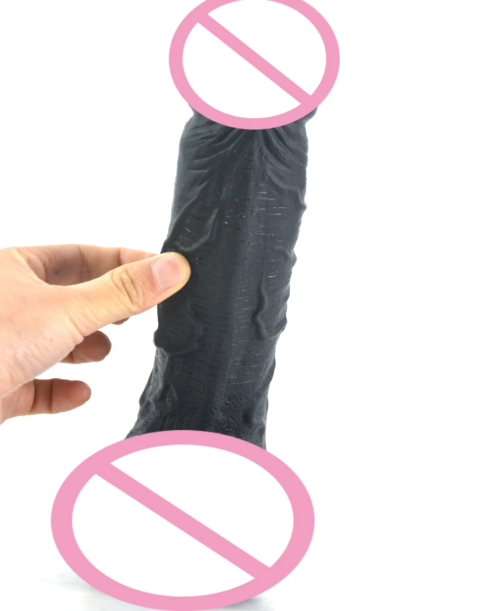 Большой фаллоимитатор FAAK черный огромный на присоске искусственный пенис