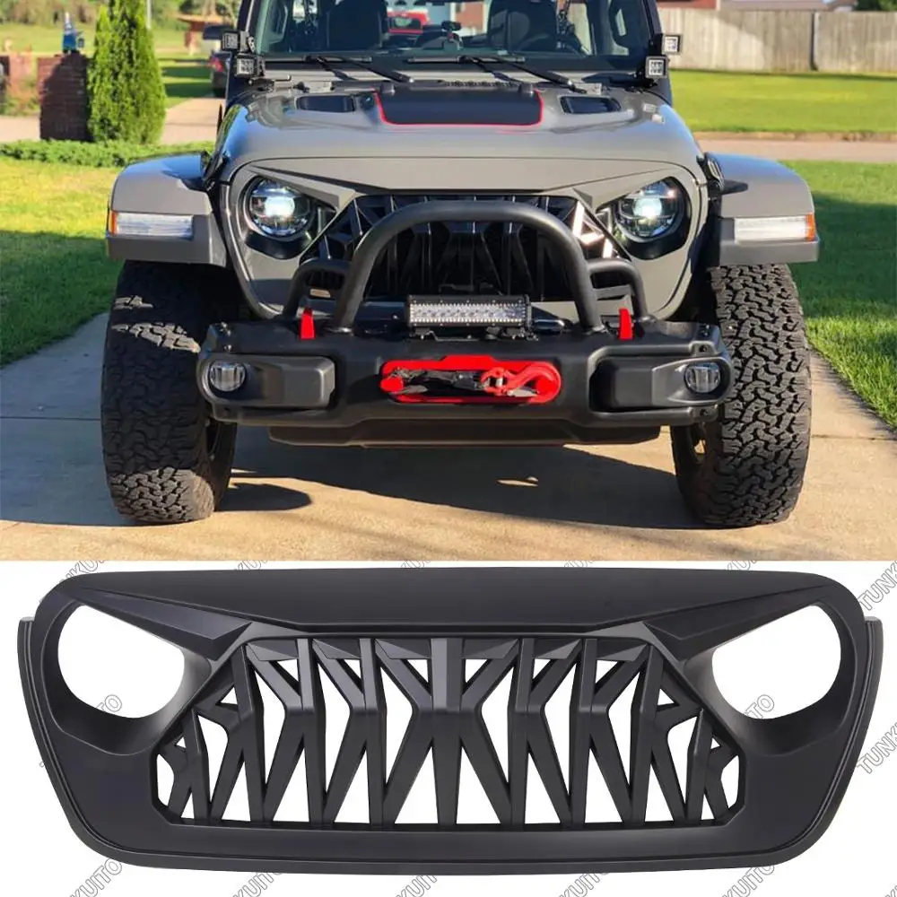 Решетка радиатора из АБС пластика для Jeep Wrangler JL JLU и Unlimited Rubicon Sahara Sport 1 шт. 2018 2019 2020