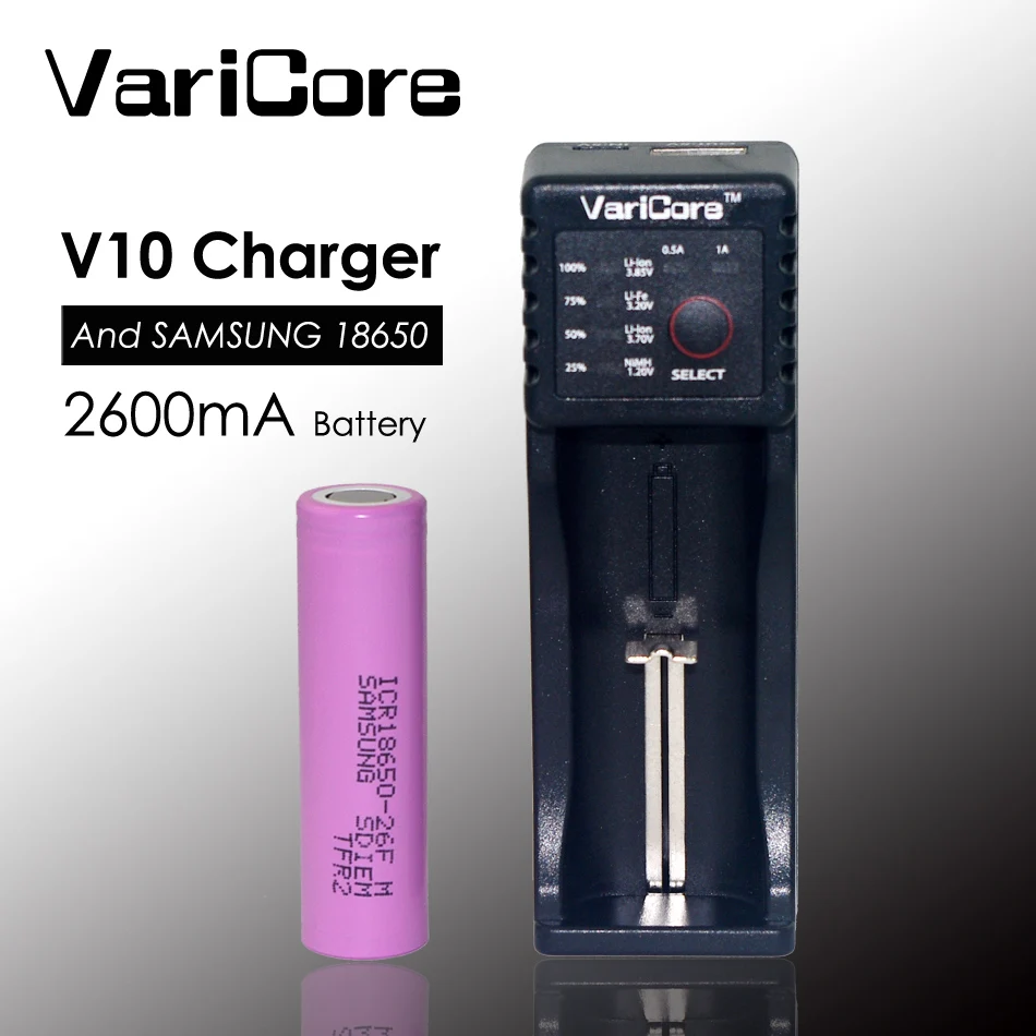 Новое зарядное устройство VariCore V10 1 2 В 3 в 7 85 4 35 18650 18340 26650 18500 никелевый аккумулятор
