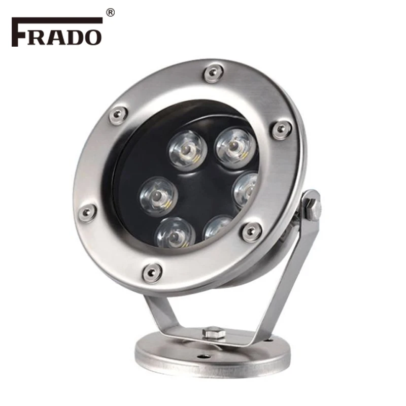 Подводный светодиодный светильник 6 Вт 12 24 IP68 RGB цветной водный для бассейна DMX512