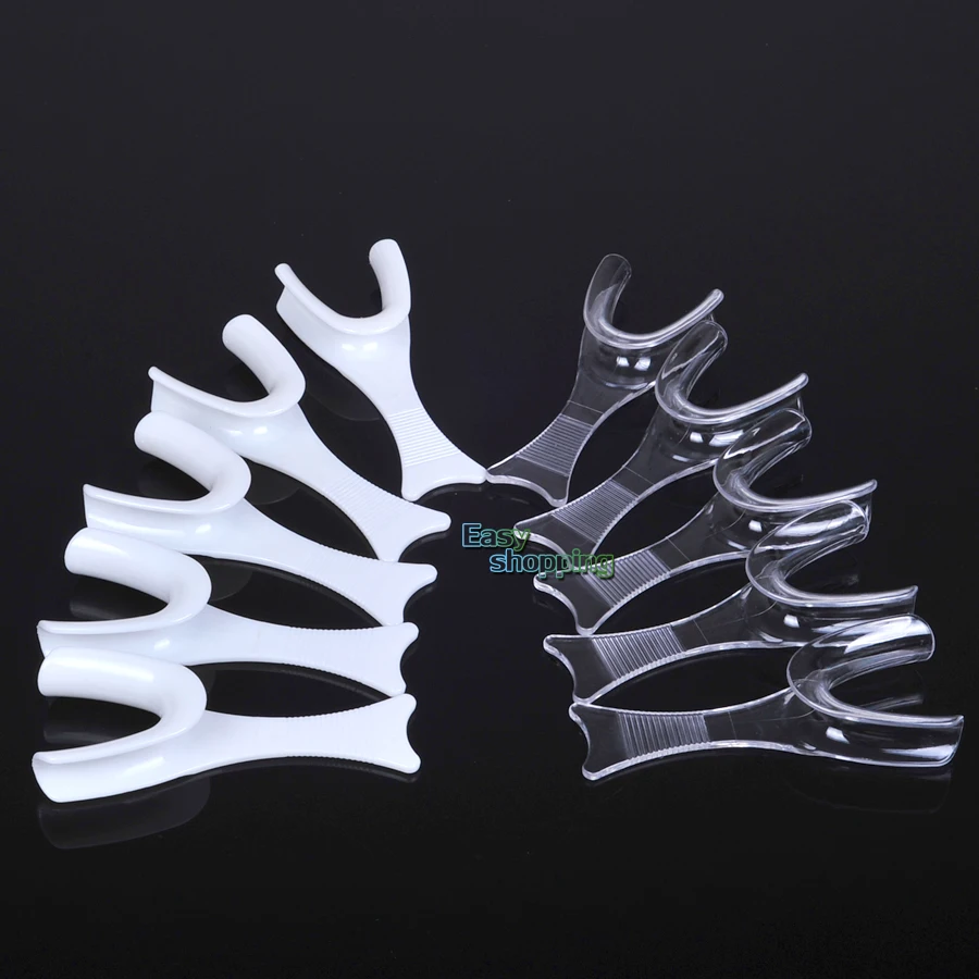 5 белых и прозрачных Ретрактор для боковых губ ротовой полости открывателей