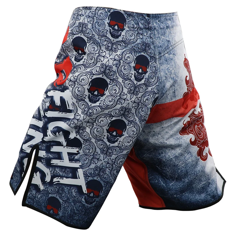 2019 спортивные боксерские тренировочные шорты с черепом Ropa MMA для бокса дешевые