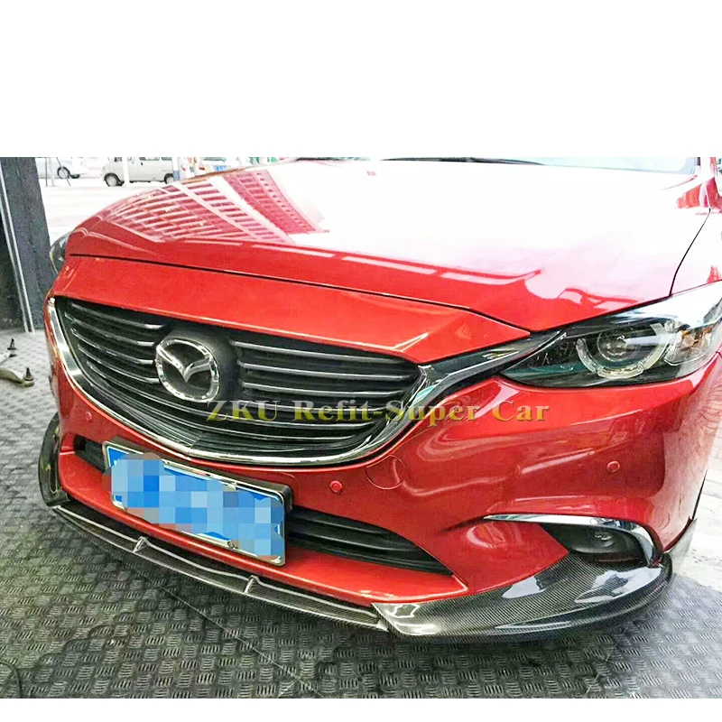 Губа переднего бампера MV Style из углеродного волокна для Mazda ATENZA 2017-2018 | Автомобили