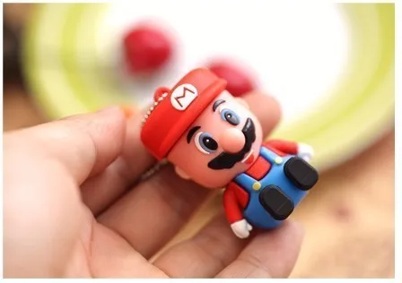 Usb флеш накопитель Super Mario в виде грибов 4 ГБ 8 16 32 64 2 0 оригинальный милый мультяшный